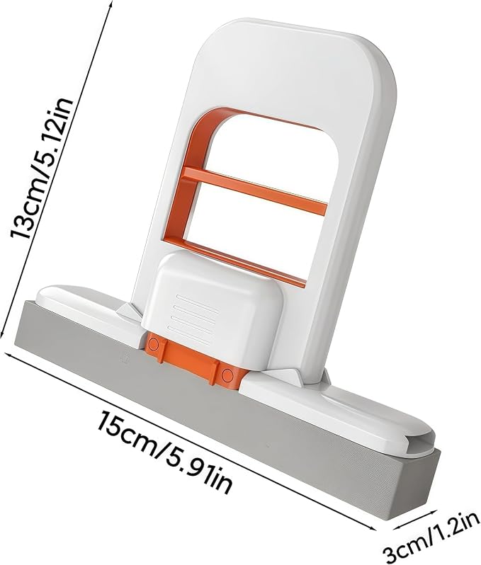 Handheld Silicone Glass Wiper with Folding Handle