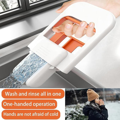 Handheld Silicone Glass Wiper with Folding Handle